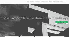 Desktop Screenshot of conservatorioalmendralejo.es